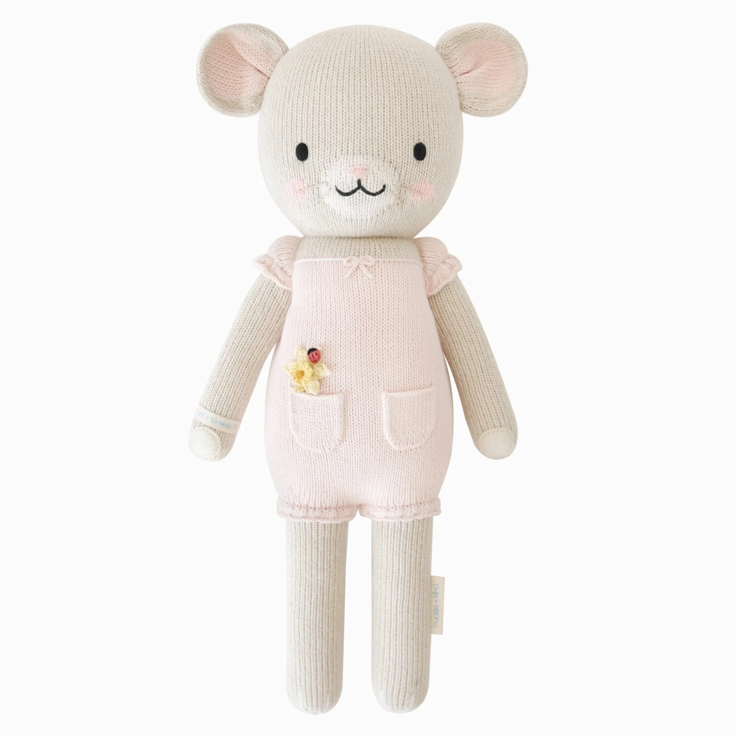 Beatrice The Mouse (blush) - Cuddleandkind 1 Beatrice The Mouse (blush) - Cuddleandkind