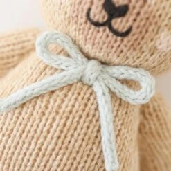 Baby Honey Bear (robin’s Egg Blue) - Cuddleandkind -Cuddle Kind 03 Babyhoneybear bluebow