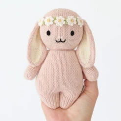 Baby Bunny (rose With Ivory Floral) - Cuddleandkind -Cuddle Kind 04 Baby bunny rose with blush floral