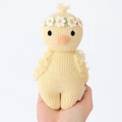 Baby Duckling (ivory Floral) - Cuddleandkind -Cuddle Kind 04 Baby duckling ivory floral