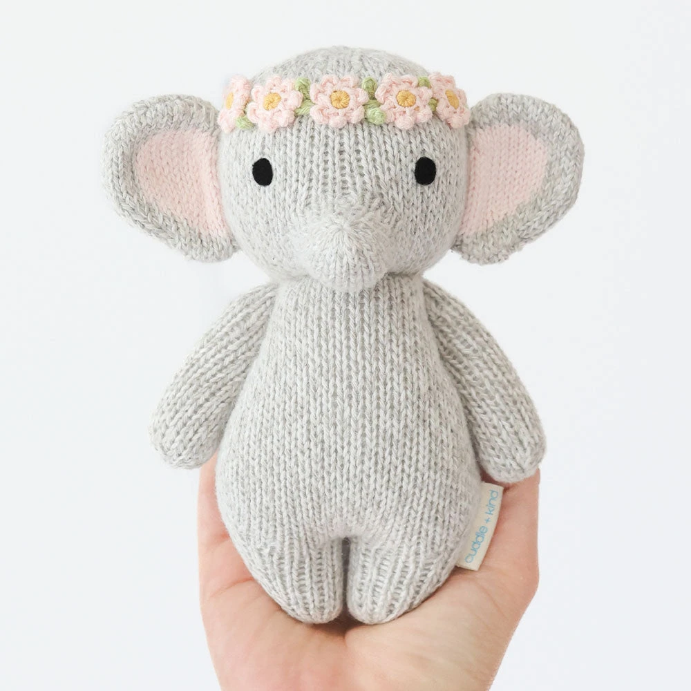 Baby Elephant (blush Floral) - Cuddleandkind 3 Baby Elephant (blush Floral) - Cuddleandkind - Image 3