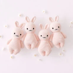Baby Rabbit (powder Pink) - Cuddleandkind -Cuddle Kind 05 Baby rabbit powder pink