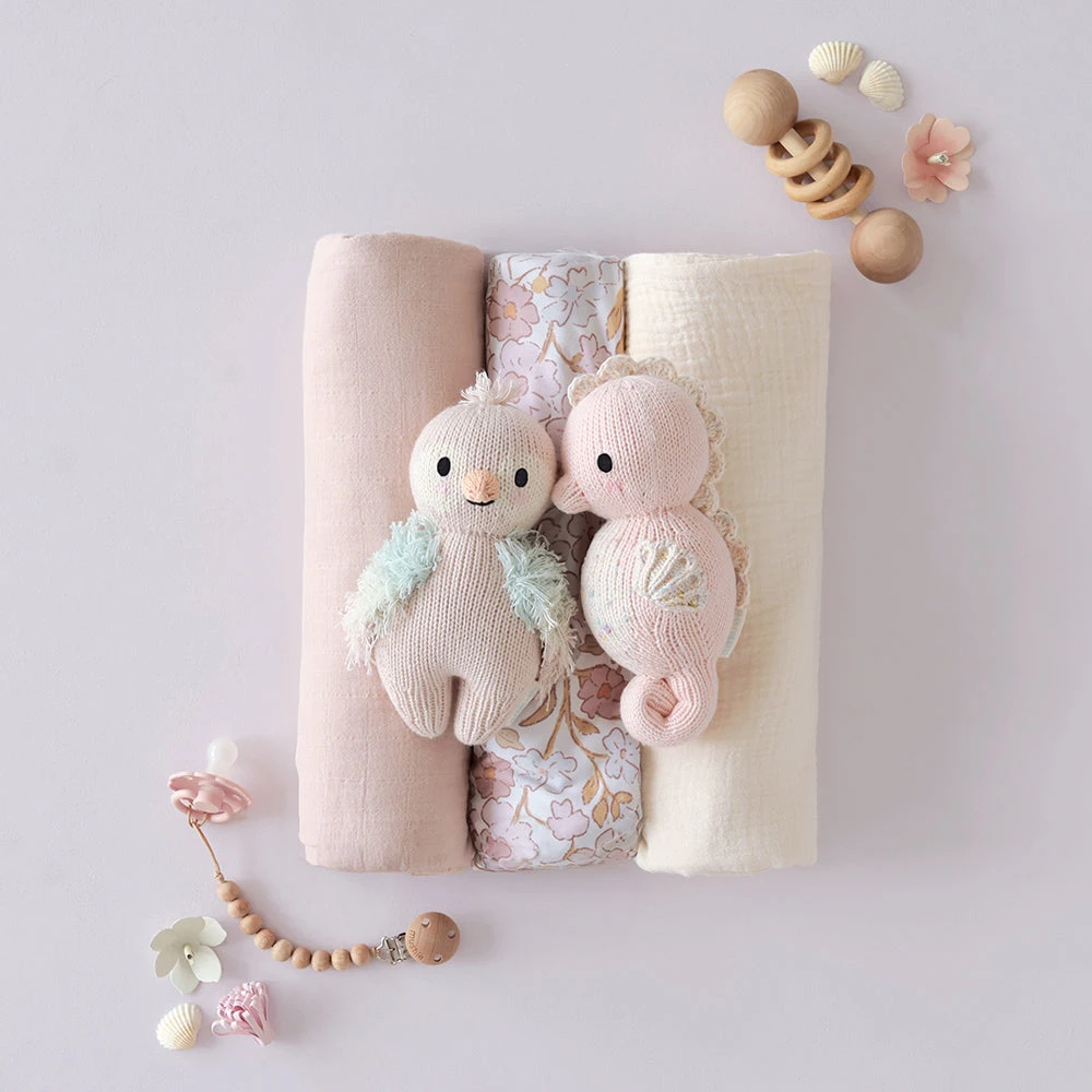Baby Seahorse (powder Pink) - Cuddleandkind 6 Baby Seahorse (powder Pink) - Cuddleandkind - Image 6