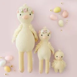 Flora The Duckling (mauve) - Cuddleandkind -Cuddle Kind 06 FloraMauve
