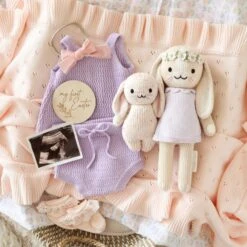 Hannah The Bunny (violet) - Cuddleandkind 14 Hannah The Bunny (violet) - Cuddleandkind -Cuddle Kind 06 Hannah Violet