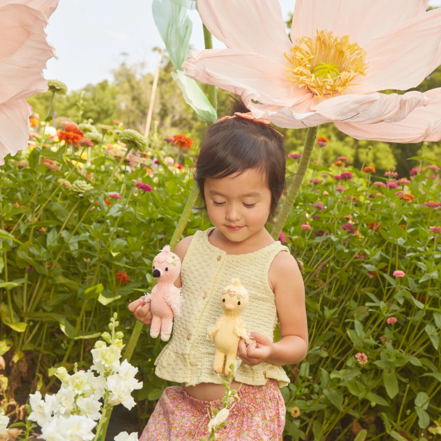 Tiny Flora The Duckling (mauve) - Cuddleandkind 8 Tiny Flora The Duckling (mauve) - Cuddleandkind - Image 8