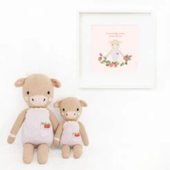 Ava The Cow (lavender) - Cuddleandkind -Cuddle Kind 09 Ava lavender