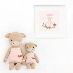 Ava The Cow (powder Pink) - Cuddleandkind -Cuddle Kind 09 Ava powdered pink