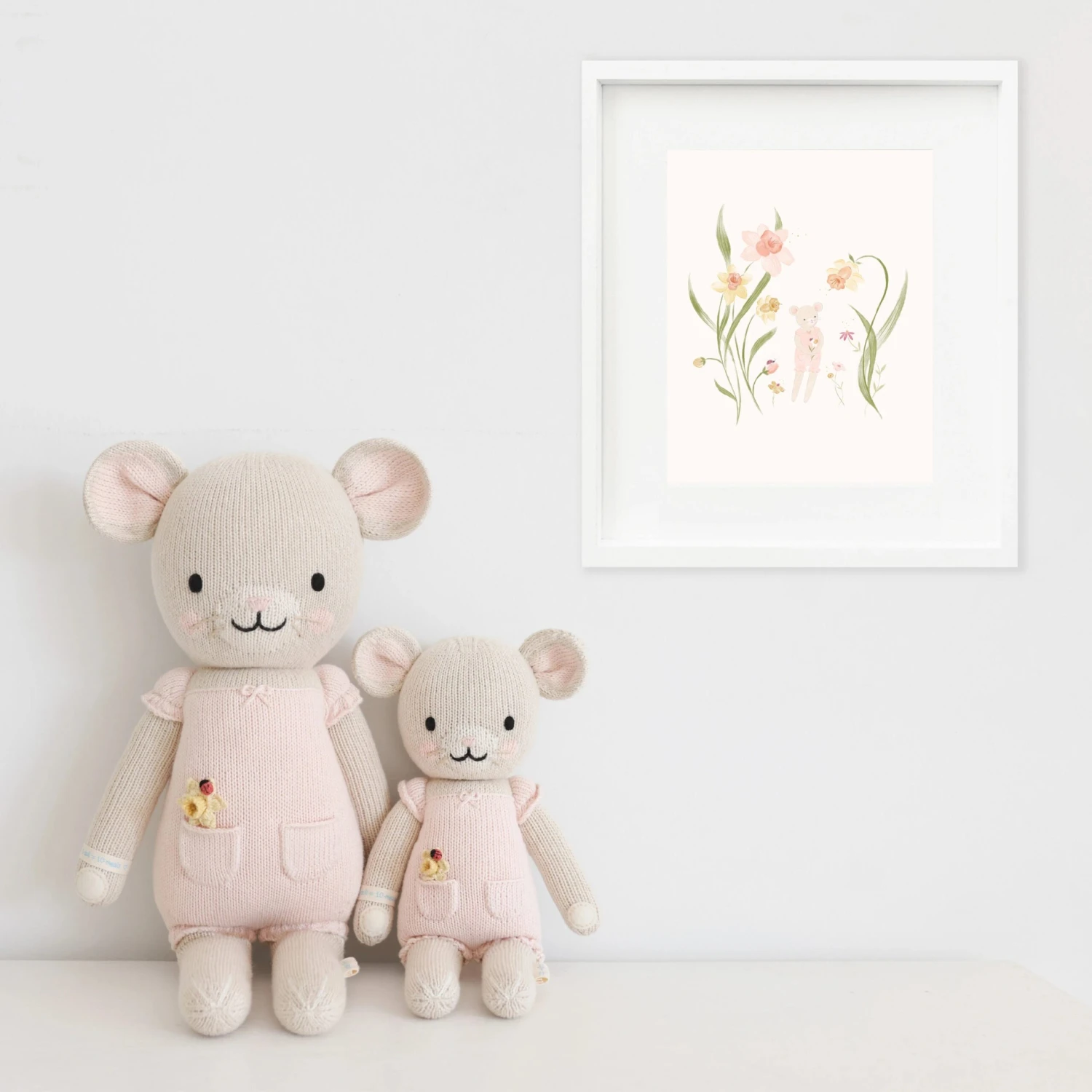 Beatrice The Mouse (blush) - Cuddleandkind 9 Beatrice The Mouse (blush) - Cuddleandkind - Image 9