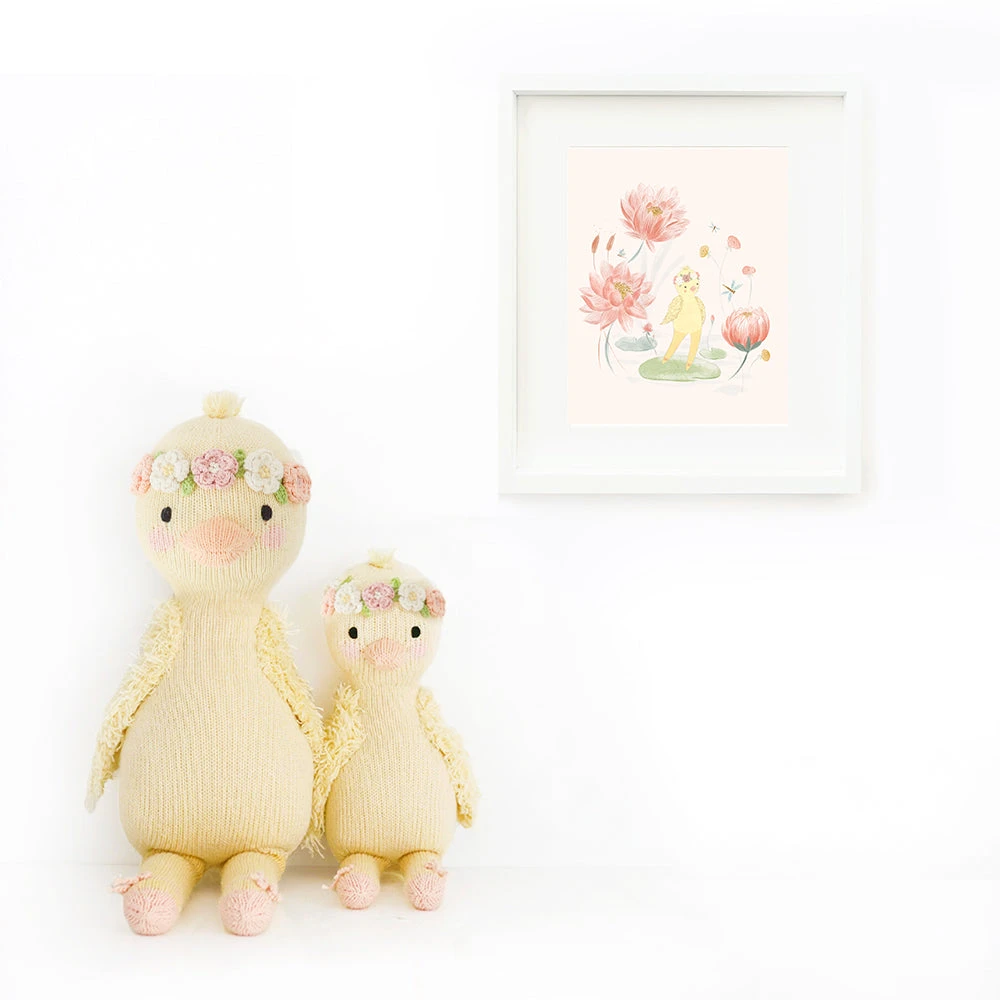 Flora's Print Mauve (8"x10") - Cuddleandkind 2 Flora's Print Mauve (8"x10") - Cuddleandkind - Image 2