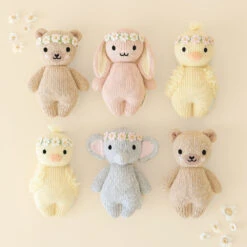 Baby Honey Bear (ivory Floral) - Cuddleandkind -Cuddle Kind 10 Baby honey bear ivory floral