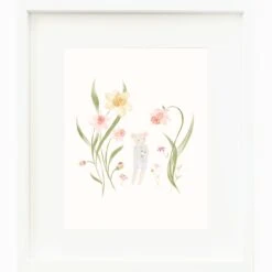 Beatrice's Print (periwinkle) (8"x10") - Cuddleandkind