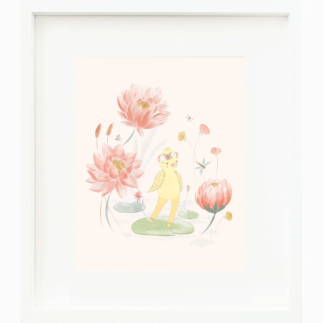 Flora's Print Mauve (8"x10") - Cuddleandkind 1 Flora's Print Mauve (8"x10") - Cuddleandkind