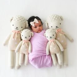 Lucy The Lamb (pastel) - Cuddleandkind -Cuddle Kind 375A3151 large