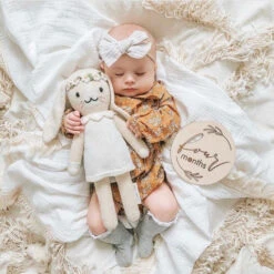 Hannah The Bunny (ivory) - Cuddleandkind -Cuddle Kind IMG 0170 1