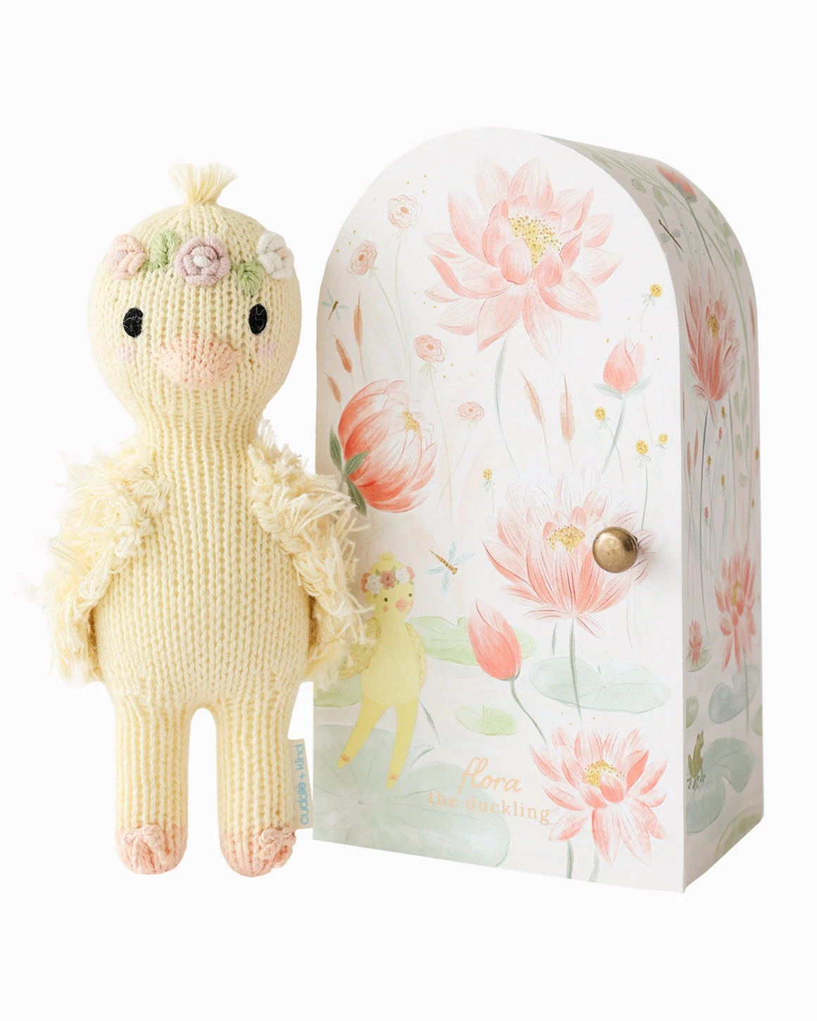 Tiny Flora The Duckling (mauve) - Cuddleandkind 1 Tiny Flora The Duckling (mauve) - Cuddleandkind
