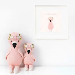 Penelope The Flamingo - Cuddleandkind -Cuddle Kind flap9